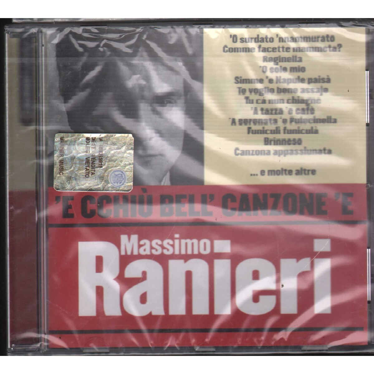 Massimo Ranieri CD E Cchiu Bell' Canzone Warner - 5051011993121 Sealed
