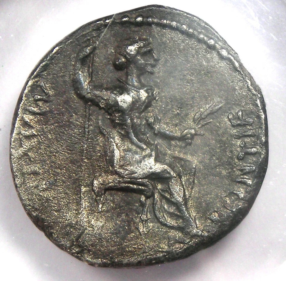 Tiberius AR Denarius Silver Tribute Penny Roman Coin 14-37 AD - NGC Choice XF EF - Image 4 of 4
