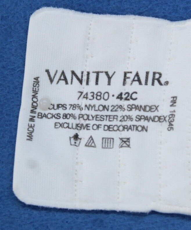 Vanity Fair Underwire Lined Full Coverage Bra Bun… - image 9