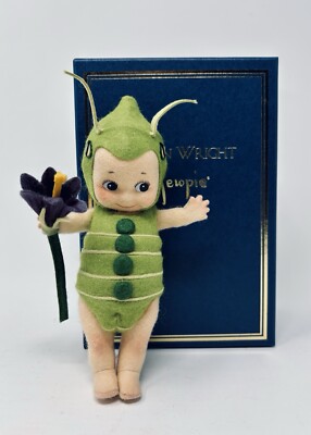 R JOHN WRIGHT Kewpie Caper Bug FELT DOLL 6'' FULLY JOINTED LE 250 COA#191 NEW MIB