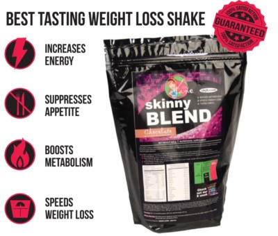 Skinny Blend, Best Tasting Weight Loss Shake for Women, Low Carb Diet, 30 Shakes