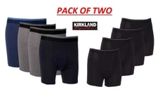 Kirkland signature 2 Pack Cotton Boxer Briefs , Only 2 or 4 Boxers, Random Color