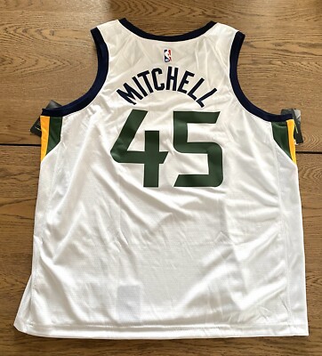 新品　ナイキ　ユタ・ジャズ　Mitchell選手 ホームユニフォーム　S NIKE UTAH JAZZ DONOVAN MITCHELL WHITE HOME SWINGMAN JERSEY sz XXL