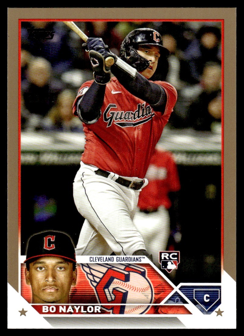 2023 Topps Gold Bo Naylor Rookie 1151/2023 Cleveland Guardians #421