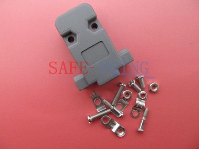 D-SUB 10pcs  for 9 Pin Plastic DB9 Hood Cover #qo