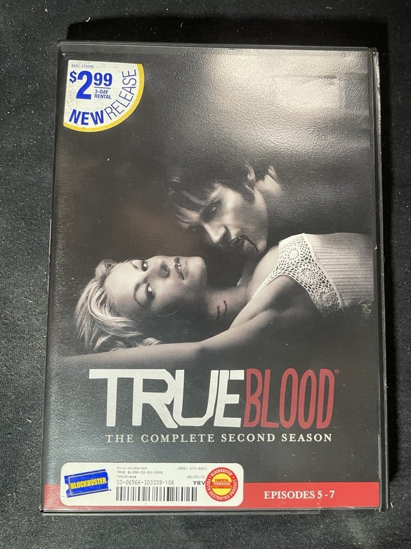 $1 DVD TRUE BLOOD SEASON 2 EPISODES 5-7 HBO VAMPIRE TV SOOKIE STACKHOUSE