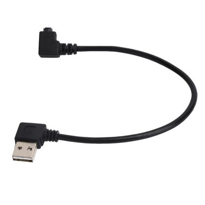 USB-A To Micro USB Data Cable Right Angle Connection Adapter Cable For TV Phone