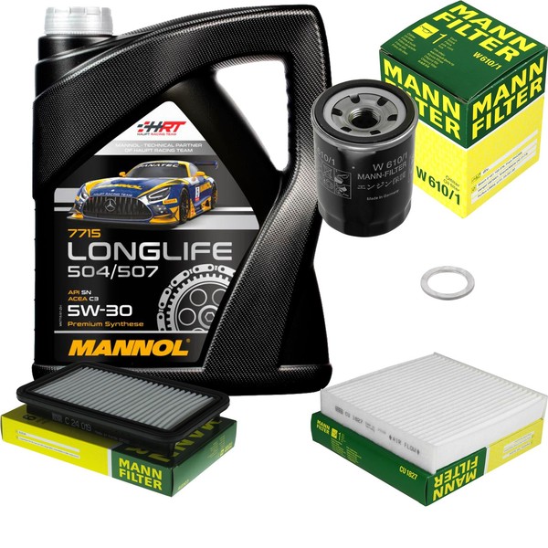 Mann Inspektionspaket 5L Mannol Longlife 5W-30 FüR Suzuki Swift III 1.3 1.5-image