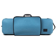 GEWA Violin Case, Bio-A, Oblong, 4/4-1/2, Blue, Music Pocket  Adjustable Neck