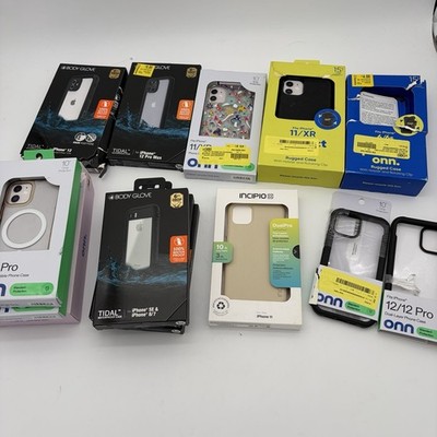 14x iPhone Case Lot iPhone 12 11 8 7 6 Incipio ONN Body Glove Open Box