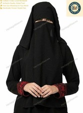 New Indian Sigle Layer Saudi Niqab,Breathable Nose Piece, Face Veil