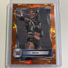 2025 Topps Chrome WWE Sapphire Edition Michin #168 Orange /25