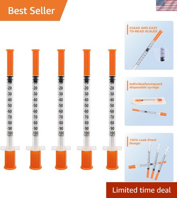 #ad High Precision 31G Syringes 1mL Capacity Perfect for Crafting amp; Labs 25 Pack $16.14