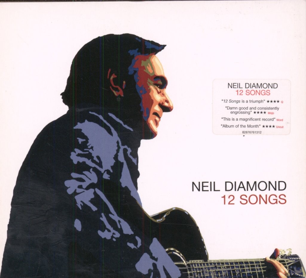 Neil Diamond 12 Songs CD Europe American 2005 in tri-fold info-stickered digipak