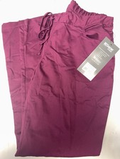 Grey  s Anatomy by Barco Scrub Pants Wine Medium Drawstring 5 Pocket NWT
