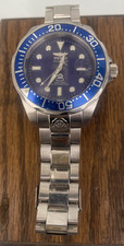 Invicta Pro Blue Grand Diver Watch Stainless Steel Water Resistant #3045 w/ Box