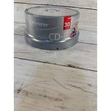 Memorex Printable CD-R 30 Pack Spindle 52x 700MB 80min Blank Media Discs