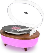 Retro Record Player w/ LED Lighting