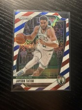 2024-25 Panini Prizm #103 Jayson Tatum Prizms Red White and Blue
