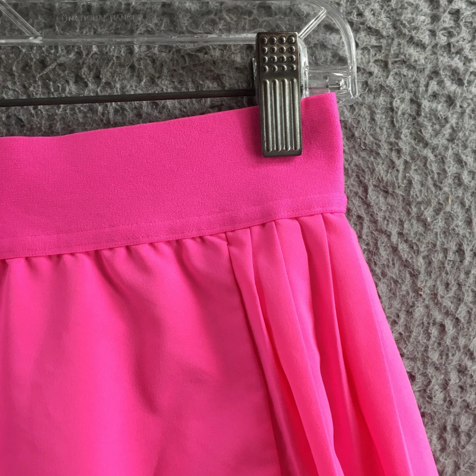 Pantalón Corto Tenis Kyodan Mujer P/S Rosa Mezcla Poliéster Plisado Frontal Elastizado Pull On Foto 4 de 4