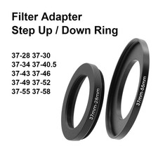 Camera Lens Filter Adapter Ring Metal Compatible with 37mm to 58mm Lenses