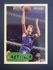 1993-94 Fleer Christian Laettner Minnesota Timberwolves Basketball Card #123