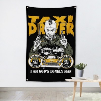 ''TAXI DRVER'' Nostalgic Movie Posters Tapestry Vintage Wall Art Banner Decor Flag