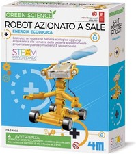 4M Salt Water Powered Robot Kit Science Learning Toy for Ages 8 and Up
