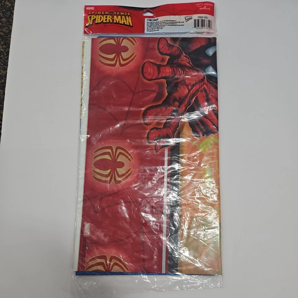 Hallmark Marvel Spider-Man Mantel Cumpleaños Plástico Cubierta de Mesa Fiesta Araña Foto 2 de 3