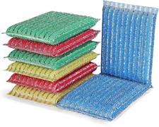 Premium 8-Pad Sponges Kitchen - Upgraded Dish Sponge, Scrubber, Brush, Ideal ...