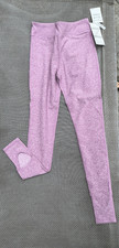 NEW girls ZELLA STIRRUP Purple Monarch LEGGINGS High Waist sz M 8-10 
