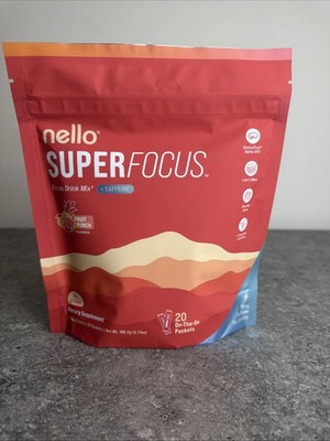 Nello Superfocus Drink Mix, 26-ct, Variety Pack -INDIVIDUALLY SEALED