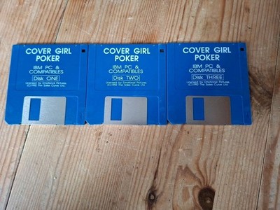 Cover Girl Strip Poker - PC Spiel - Retro Game 1992 - 3,5'' IBM