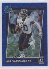 2021 Panini Donruss Optic Rated Rookie Blue Scope Prizm Dez Fitzpatrick 00q0