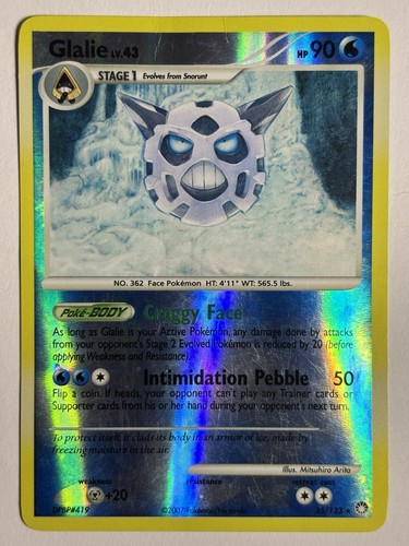 2007 Pokémon Glalie 25/123 - Mysterious Treasures - Reverse Holo