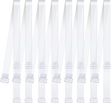 Invisible Bra Strap 4 Pairs Soft Non-Slip Adjustable 65Cm/25.6In Transparent