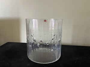 IITTALA GLASS MESI ICE BUCKET W/ LABEL FINLAND