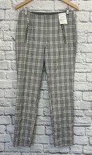 CALVIN KLEIN WOMEN'S GRAY PLAID PRINT PANTS SIZE 10