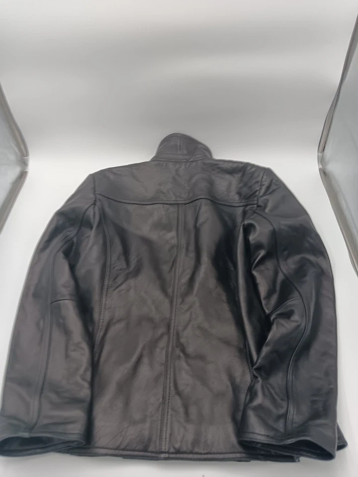 Chaqueta de cuero vintage Y2K Alfani para mujer talla grande 100 % cuero genuino Foto 3 de 4