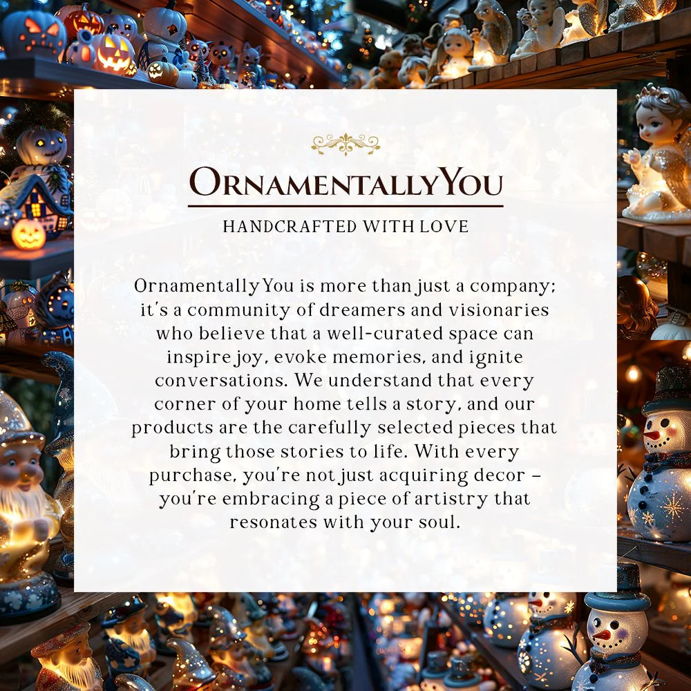 Elegant Victorian Christmas Family Figurine, 8" Vintage Holiday Tabletop Statue