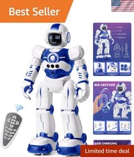 Rechargeable Remote Control Robot for Boys Aged 4-10 - Fun Droid with 50 Actions