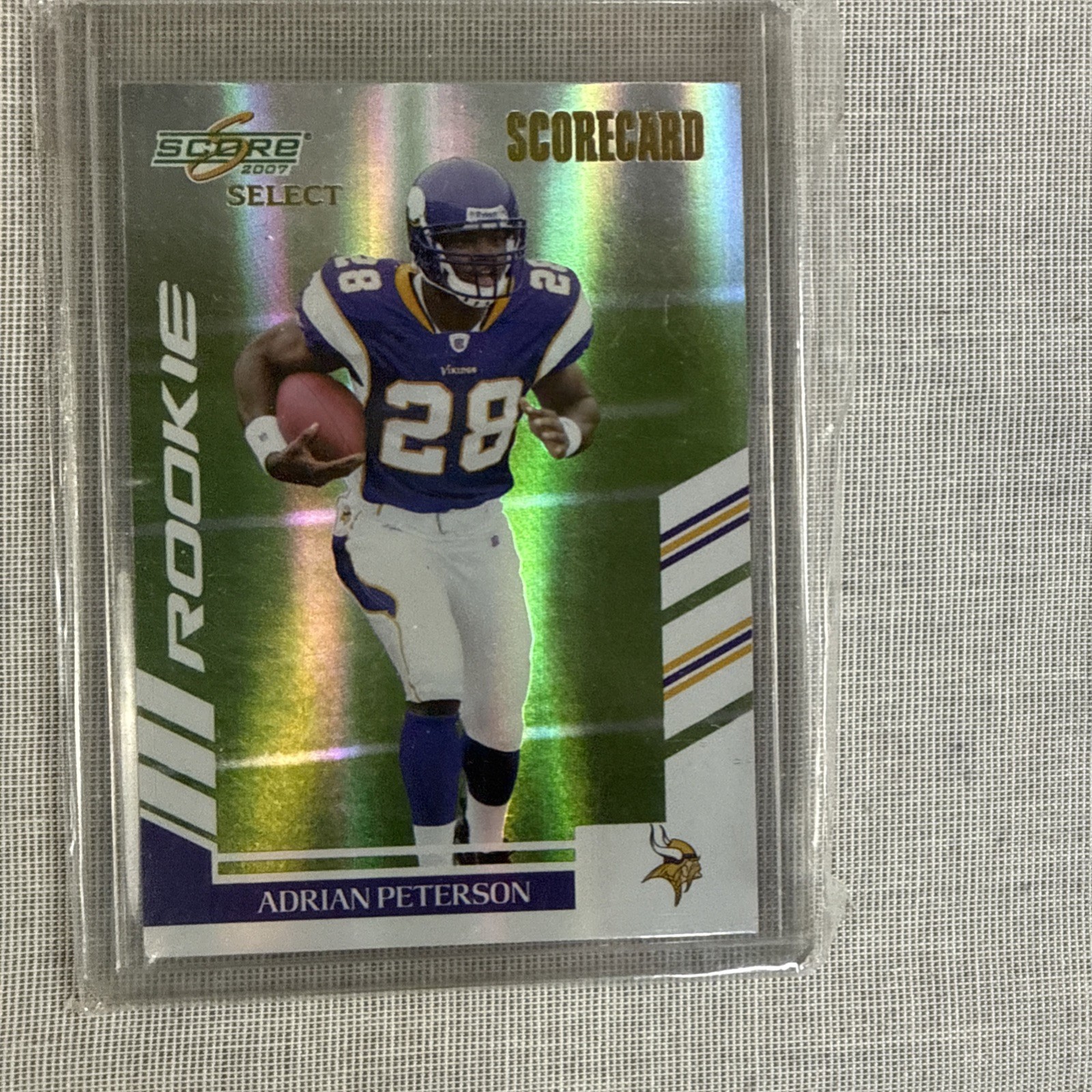 Adrian Peterson 2007 Score Select Scorecard Football card 341 # 05/100