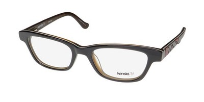 NEW KENSIE DANCING EYEWEAR CAT EYE PLASTIC BLACK 46-18-125 BK CHILDRENS-GIRLS