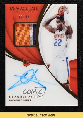 2018-19 Panini Immaculate 10/99 DeAndre Ayton RPA Rookie Patch Auto RC READ 07ay