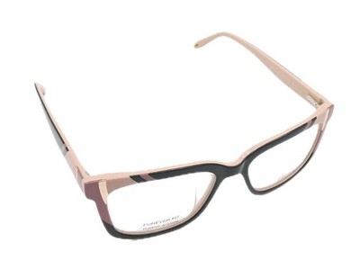 GLEMAUD x TURA VGO025 Black/Pink Rectangular 59x19 155 Frame Only 