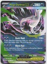Pokemon Mega Darkrai ex Holo Doppio Raro Pitch Black 048/084 NM Trading Card TCG