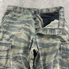 US Army Pants Large Regular Green Tiger Stripe Camo Combat Repro Uniform