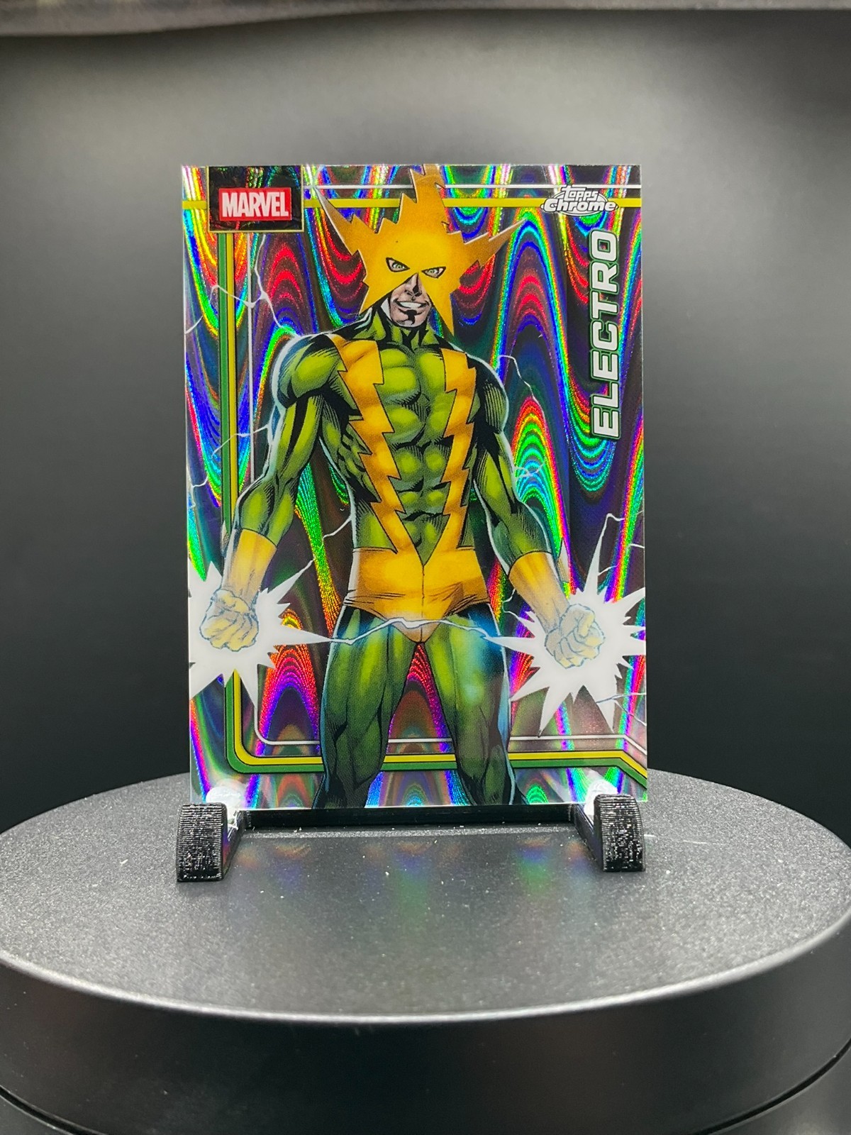 2026 Topps Chrome Marvel Comics RayWave Refractor #115 Electro