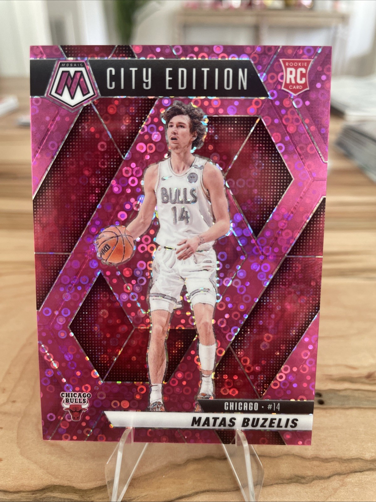 Matas Buzelis 2024-25 Mosaic - Fast Break City Edition Pink /20 Bulls #213