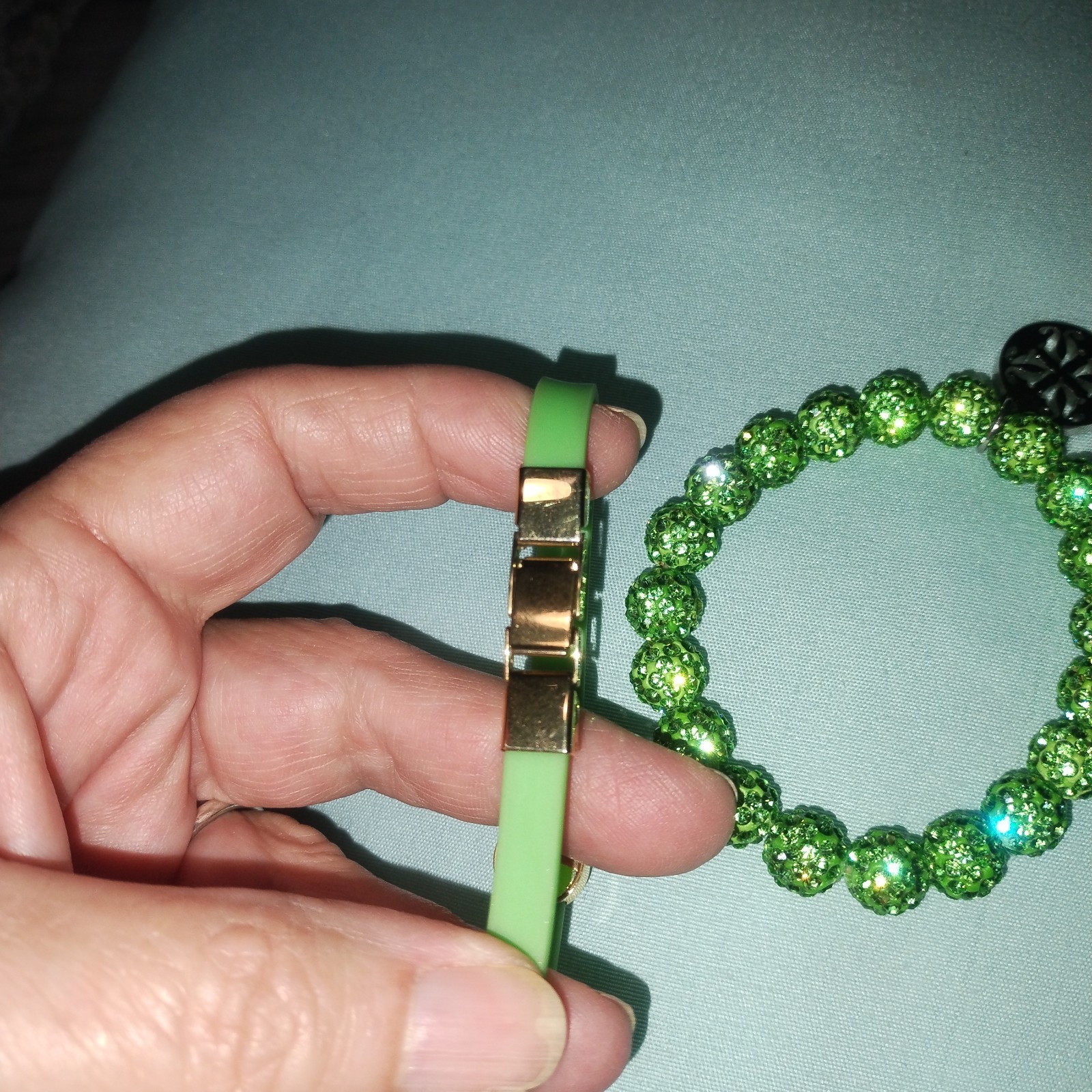 Rustic Cuff Bracelets Green - image 4